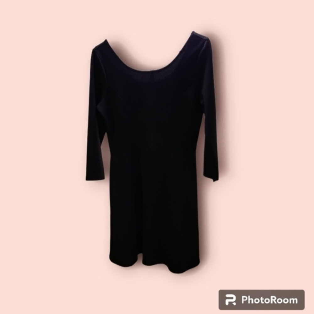Bongo Black Mini Dress with Cut‎ Out Accent on Lower Back